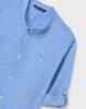 Boy Long Sleeve Band-Collar Shirt
