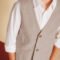 Boy Formal Linen Waistcoat