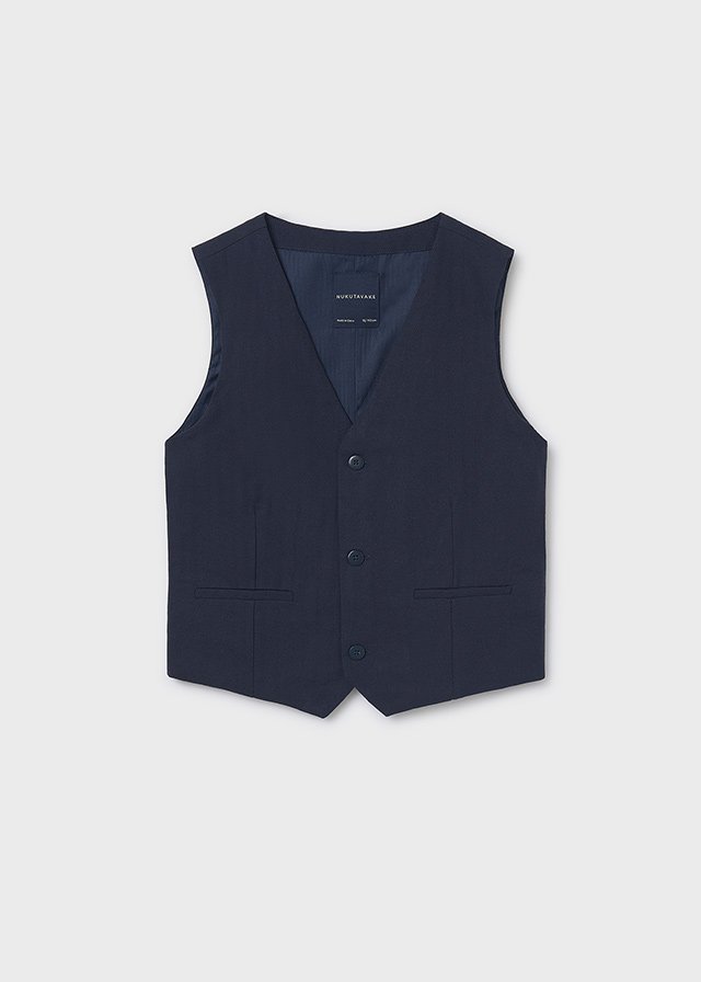 Boy Formal Linen Waistcoat