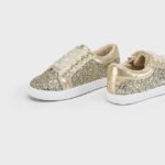 Girl glitter trainers