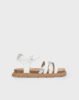 Girl sandals with serrated sole