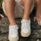 Boy leather trainers