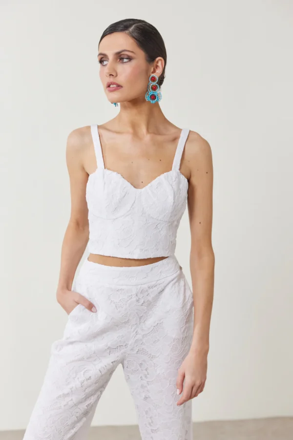Lace crop top