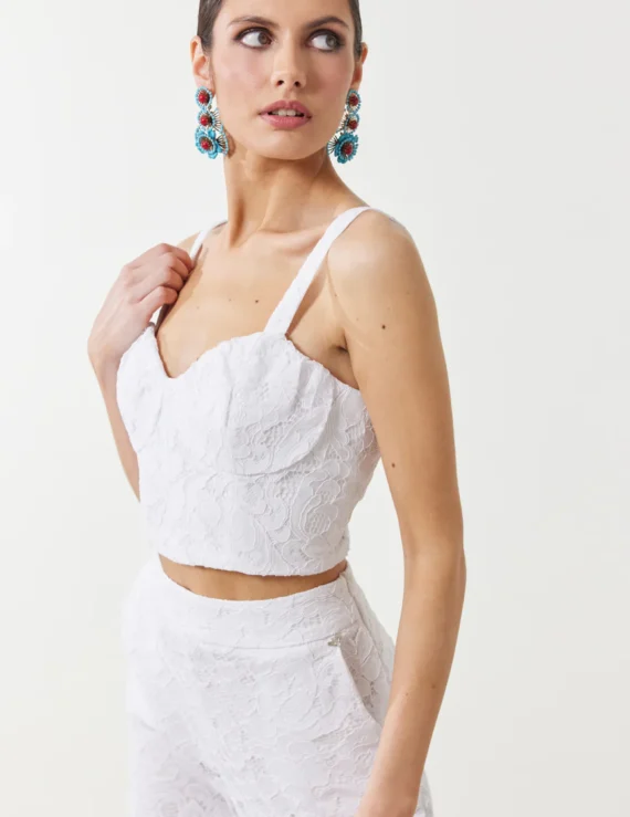 Lace crop top
