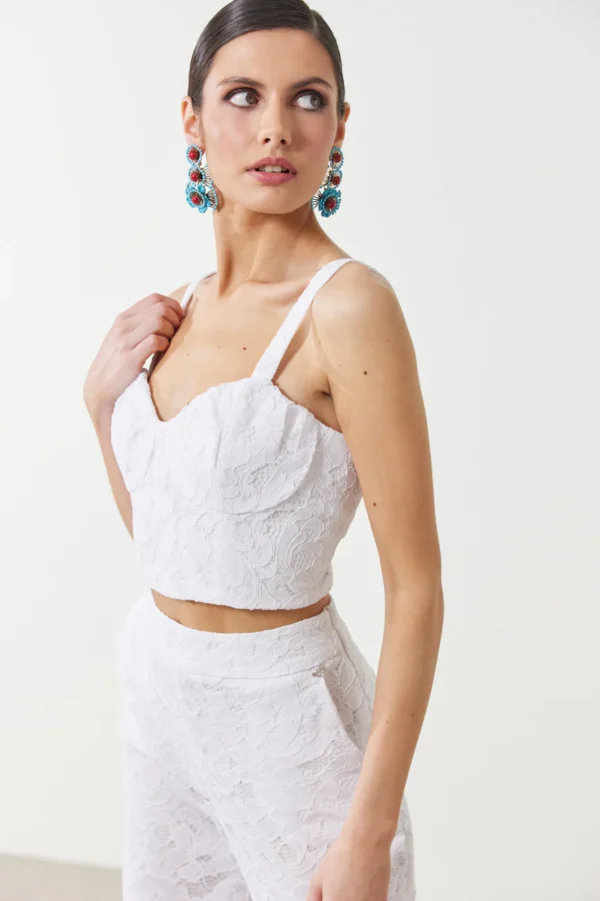 Lace crop top