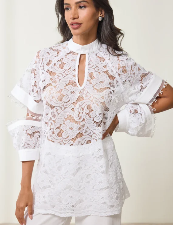 Lace crop top