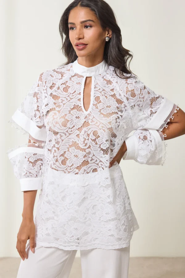 Lace crop top