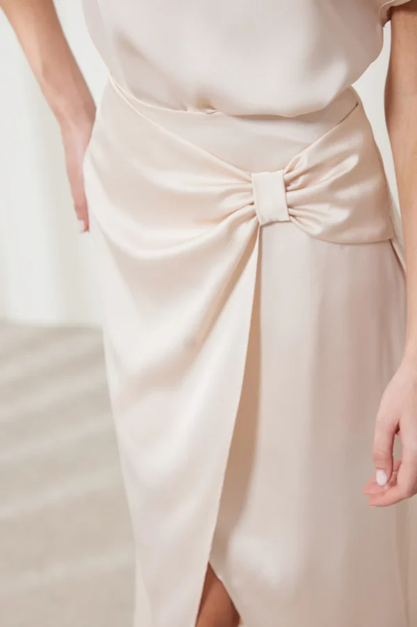 Silk skirt set