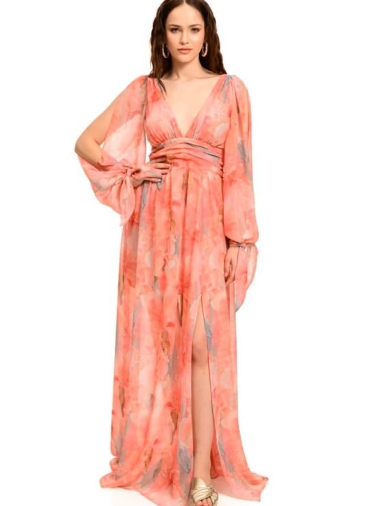 Maxi print dress