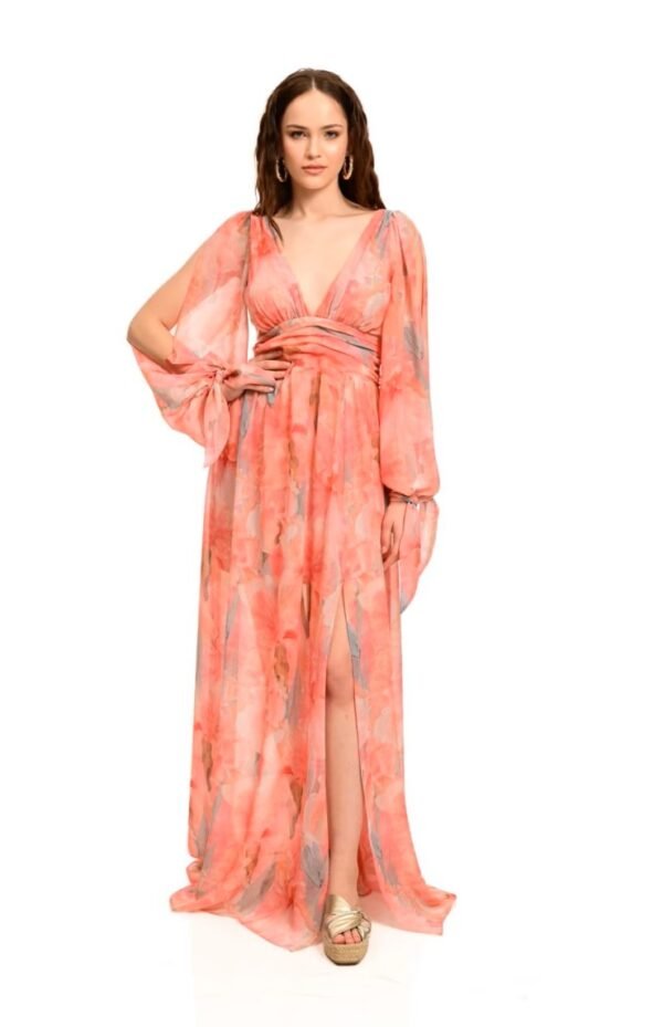 Maxi print dress