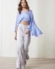 Silk top wide sleeves