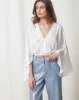Silk top wide sleeves