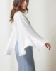 Silk top wide sleeves