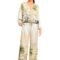 2 pieces silk print set set