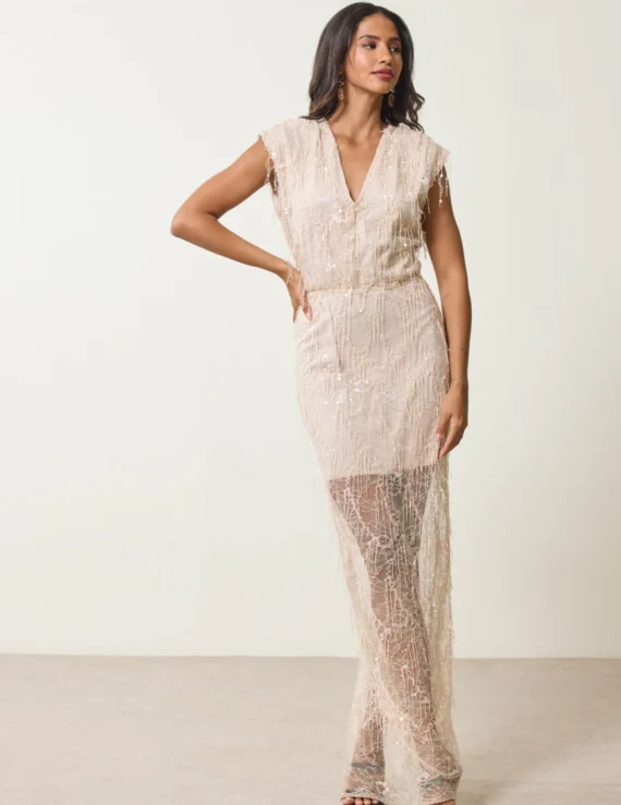 Evening sequin dress