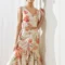 Silk flower skirt set