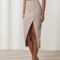 Button front skirt