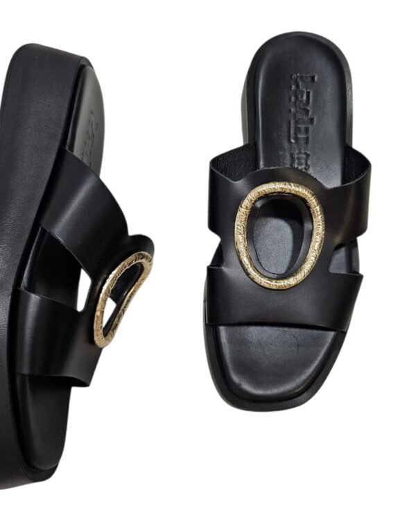Leather slippers