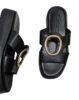 Leather slippers