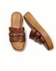 Leather slippers