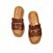 Leather slippers