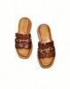Leather slippers