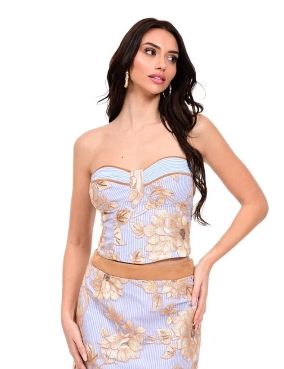 Bustier embroidery