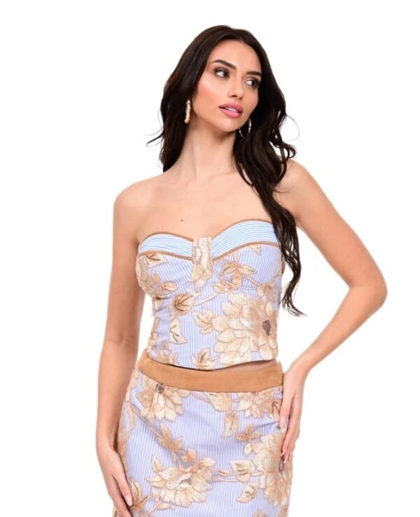Bustier embroidery