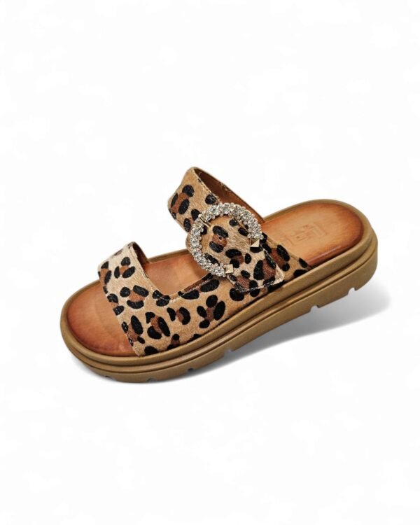 Leather slippers