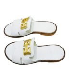 Leather slippers
