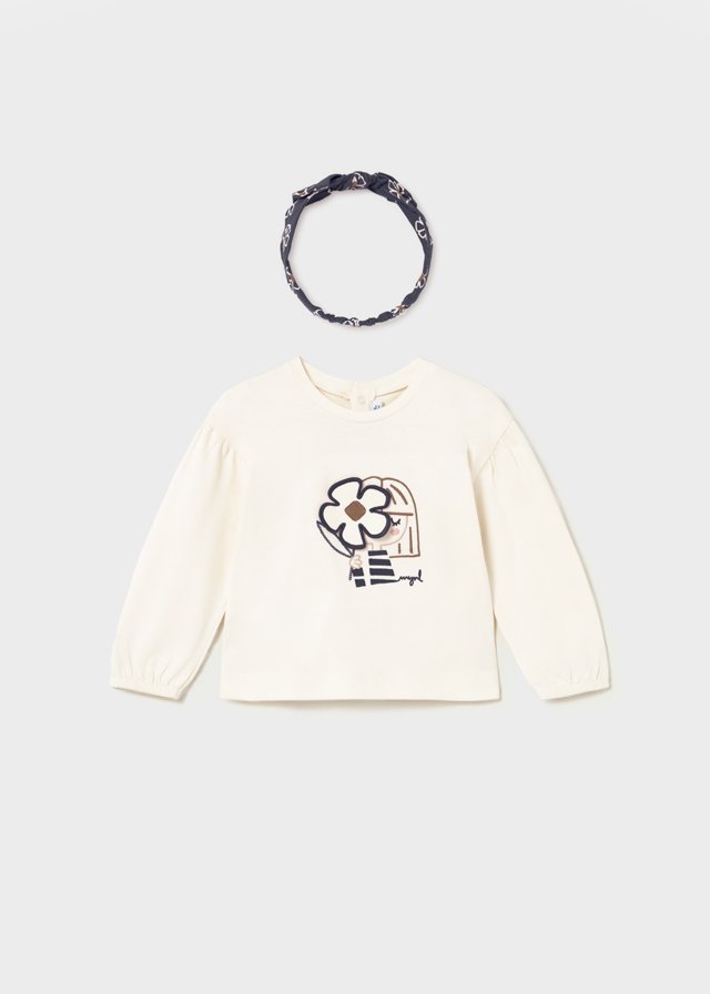 Babys shirt with headband