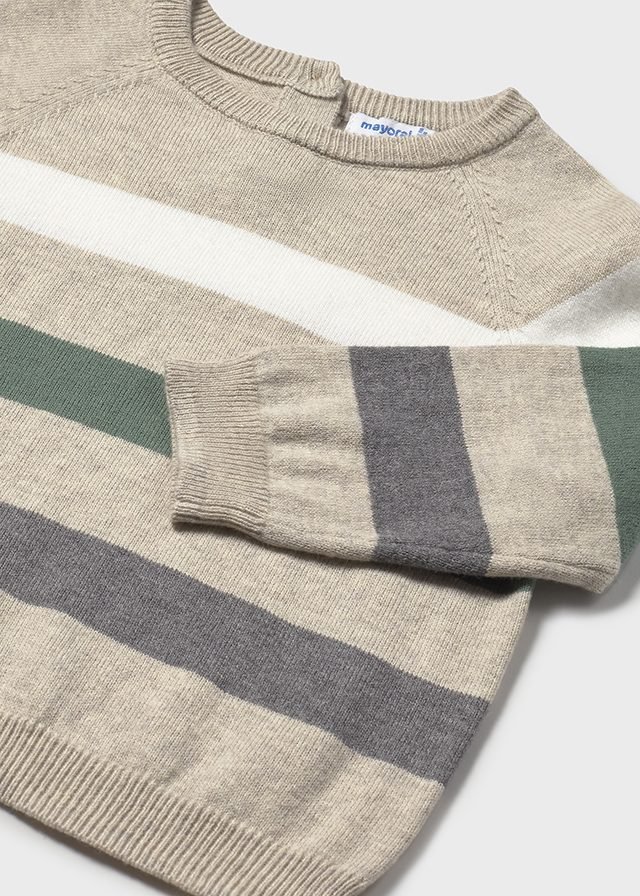 Baby block striped jumper