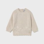 Baby embroidered flower jumper