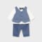 Newborn shirt set with bow tie and waistcoat
