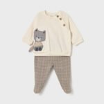 Newborn jumper and footed trouser set