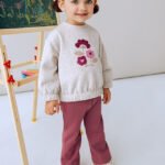 Baby legging and bell sleeve jumper set