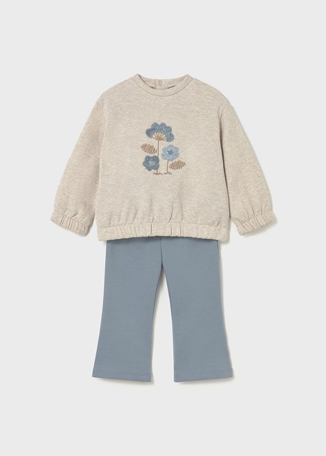 Baby legging and bell sleeve jumper set