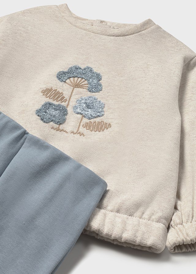 Baby legging and bell sleeve jumper set