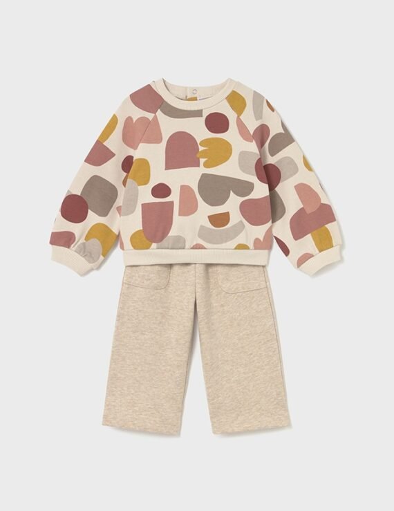 Baby unisex print jumper tracksuit