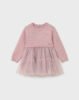 Baby combined knitted dress