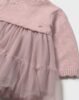 Baby combined knitted dress