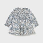 Baby velvet dress with ruffles