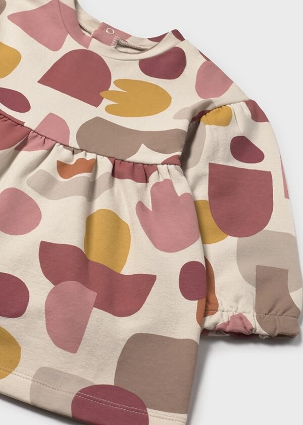 Baby print fleece dress