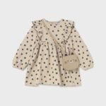 Baby printed dress with bag