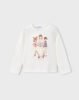 Girls doll motif shirt