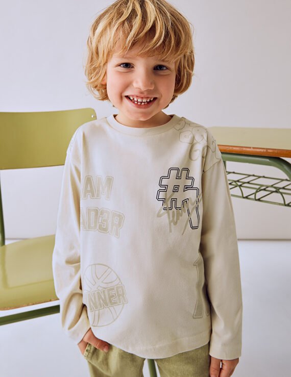 Boy print t-shirt