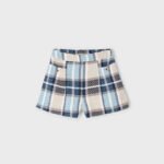 Girls check shorts