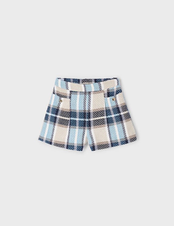 Girls check shorts