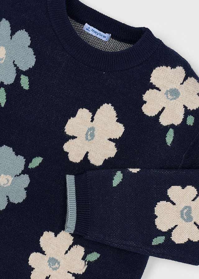 Girls jacquard jumper