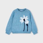 Girls flower appliqué jumper